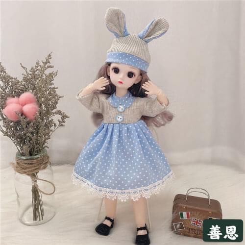 1/6 Bjd Clothes Set Fit for 30cm Fashion Fat Doll 11-12Inch Cute Baby Doll Accessories Dress Suit Girl Diy Dress Up Toy