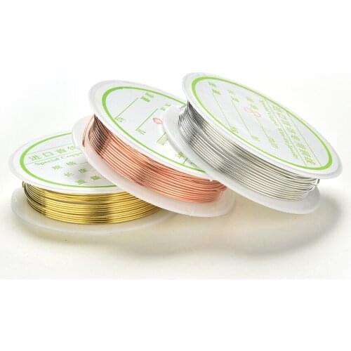 0.3-0.8mm Metal Thread String Bead Rope Beading Craft Wire Fit Jewelry Marking DIY Essential Jewelry Cord Red Gold Silver Color