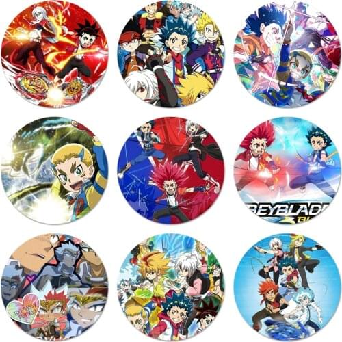 58mm Beyblade Burst Badge Brooch Pin Accessories For Clothes Backpack Decoration gift