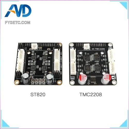 1PC 4X ST820 V1.2 / 4X TMC2208 V1.0 Driver Board Plug and Play Adapter Module For AIO II V3.2 Mainboard All in One II 32 Bit MCU