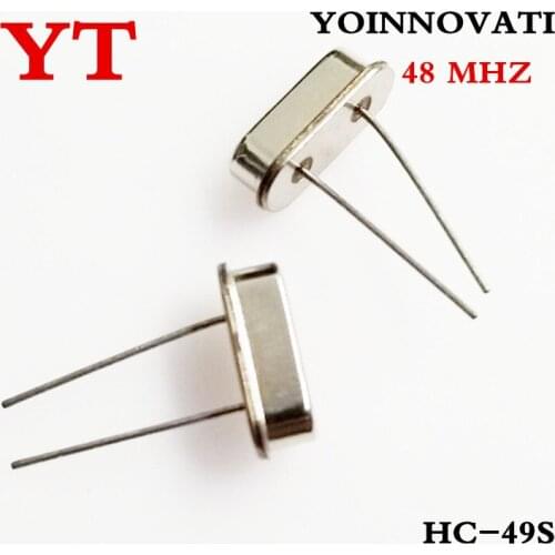 10pcs 48.000MHZ 48MHZ DIP Crystal Oscillator HC-49S Best quality
