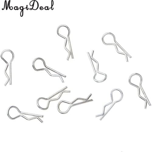 10pcs Body Clips Springy R-Pins for WLtoys K969 K979 K989 K999 P929 P939 1/28 RC Racing Car