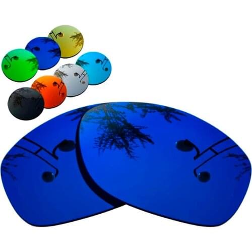 100% Precisely Cut Polarized Replacement Lenses for Pit Bull Sunglasses Deep Blue Mirrored Coating Color- Choices