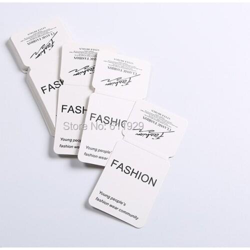 Trousers waist card garment tag printing clothing hang tag 100pcs