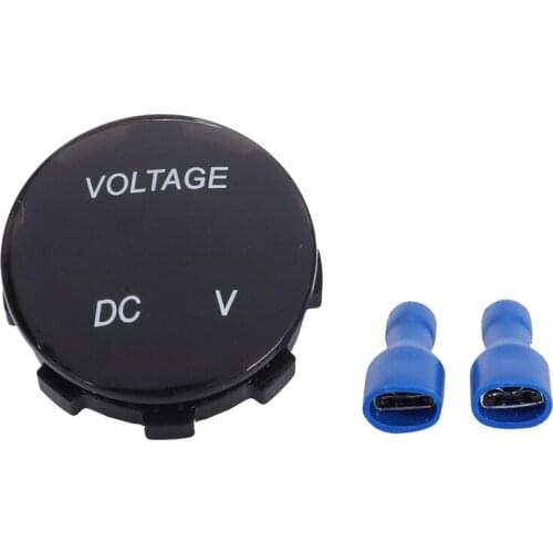 12V-24V DC Voltmeter Car Monitor Motorcycle LED Red Waterproof Voltmeter