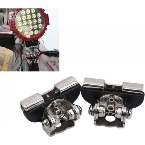 2 Pieces Universal Stainless Steel Car Auto Hood LED Lighting Bracket Offroad Excavator Bonnet Work Lamp Mount Holder