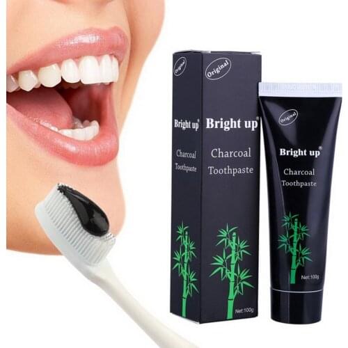 2018 New 100G Bamboo activated carbon Whitening Toothpaste For Oral Health case Toothpaste Unisex Black
