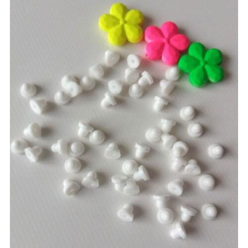 500pcs Silicone Earrings Jewelry Accessories Rubber Ear Back Plugging Blocked Earring Back Stoppers For DIY Painless Ear Clip