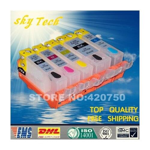 5PK Empty Refillable Ink Cartridge suit for PGI220 CLI221, Suit for canon IP3600 IP4600 IP3680 MP540/MP620/MP630 ,with ARC chip