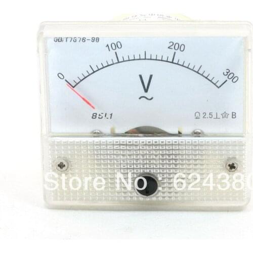 AC 0-300V 300V Analog Panel Volt Voltage Meter Voltmeter Gauge 85L1