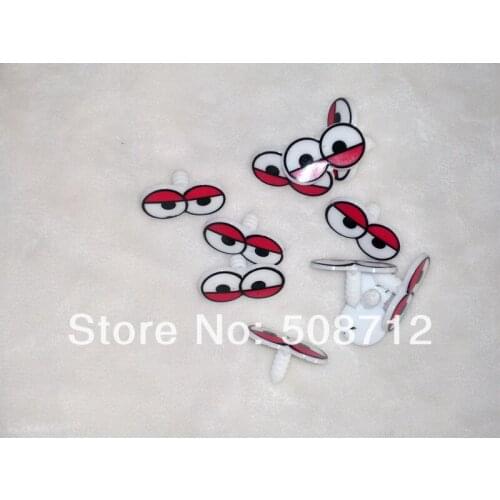 Free Ship!!Red&Blue safety eyes /animal doll toy doll eyes 30x15mm cartoon eyes with back