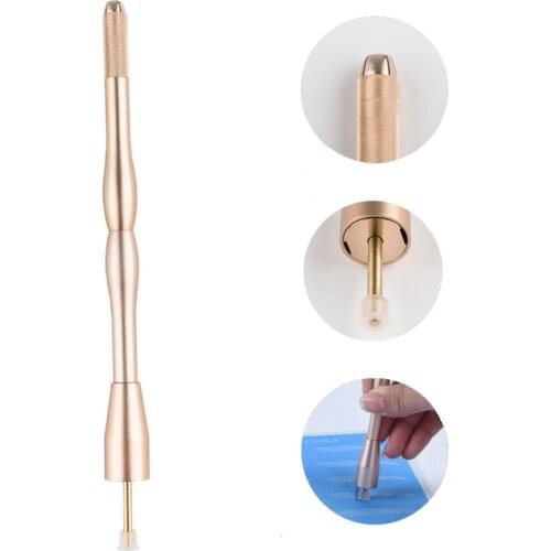 Free shipping New Professional Microblading Blade Needle Holder Pen Eyebrow Manual champagne Tool