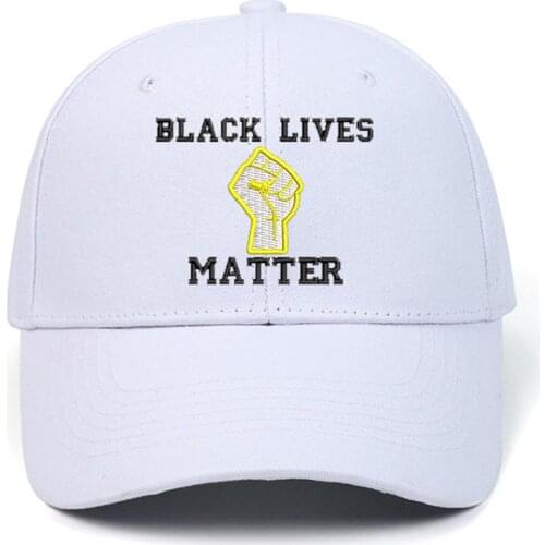 Baseball Cap BLACK LIVES MATTER Adjustable High Quality Hat Comfortable Sun Cap Unisex Embroidered Baseball Hat