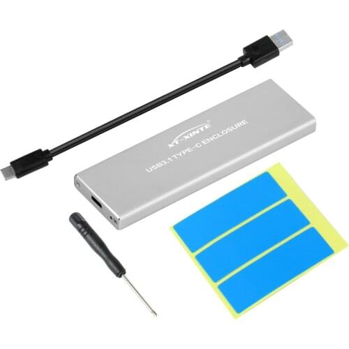 M2 SSD Case for NVME Enclosure M.2 to USB Type C 3.1 SSD Adapter for NVME PCIE M Key Solid State Drive SSD Disk Box M.2 SSD Case