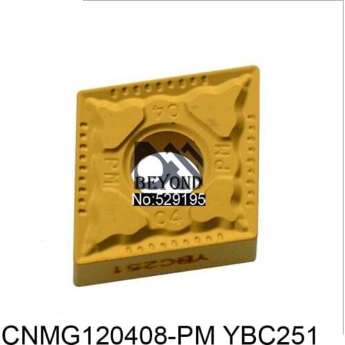 CT CNMG120408-PM YBC251 CNMG120408 CNMG 120408 Turning Inserts Lathe Cutter for Steel Stainless Steel Carbide Lathe Tools