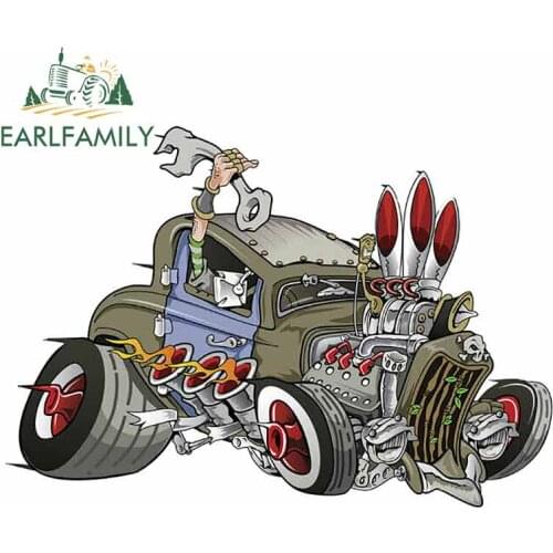 EARLFAMILY 13cm x 9.1cm for VINTAGE METAL GARAGE MANCAVE SIGN Vinyl Car Sticker Suitable for SUV Waterproof Suitable Decals