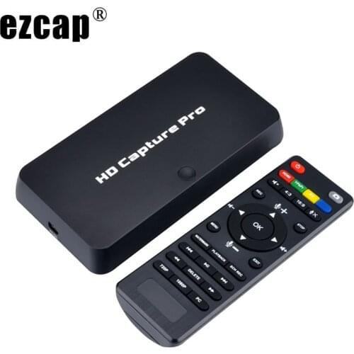 EZCAP 295 Video Capture Card 1080P HD Game Recorder Save to USB 2.0 Disk for Xbox PS3 PS4 TV Playback OBS Online Live Streaming
