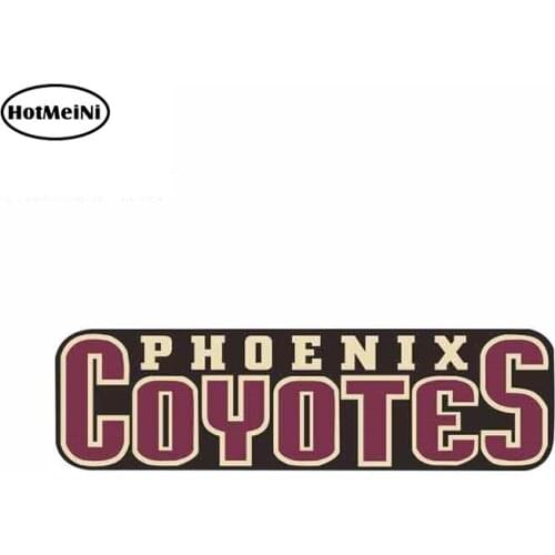 HotMeiNi 13cm x 3.8cm For Phoenix Coyotes Fine Decal Waterproof Funny Graffiti Sticker 3D Car Stickers VAN Decoration