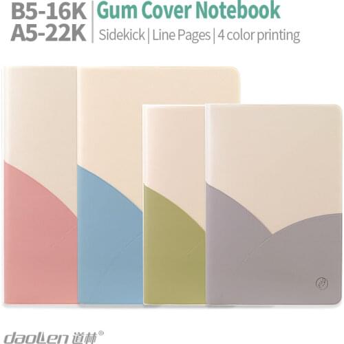 Pocket Style Frosted PP Gum Cover Journal With Hot Stamping Logo Printed