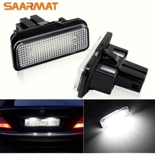 2PCS No error License Plate Light For 03-09 Mercedes Benz E-Class S211 5-door station wagon estate E320 E350 E500 E63 AMG