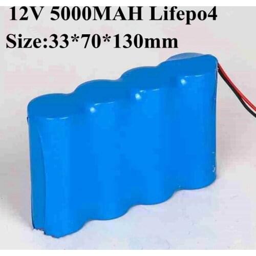 LifePo4 12V 5000mah Battery 12.6V IFR 32650 5000mah Bateria for RC Toys Miner Light LED Lamp Charging Fan Automatic Sunshade