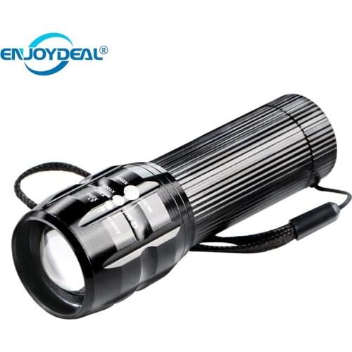Zoomable Q5 Mini Flashlight Portable 2000 Lumens LED Flashlight Torch Lamp Light With Bicycle Torch Holder I2