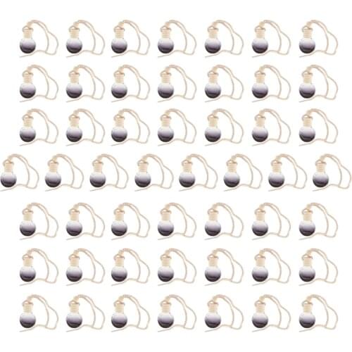 50 Pcs Mini Perfume Pendant Pendant Perfume Bottle Oil Car Empty Perfume Bottles For Auto Truck RV Trailer SUV 10ml Car Styling