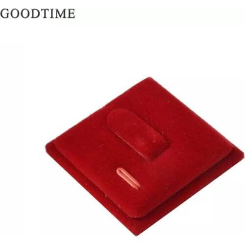 Fashion Ring Holder Ladies Womens Rings Jewelry Accessories Red Velvet Jewelry Display Organizer Holder For Ring