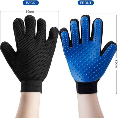 Cat gloves pet dog gloves massage bath brush cat beauty cleaning supplies brush silicone pet bath gloves Animal Brush