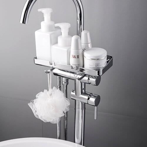 Plastic Bathroom Shelf Shower Caddy Hanging Storage Rack Shampoo Holder Makeup Organizer Shelves Sink Drain Rack Organizer