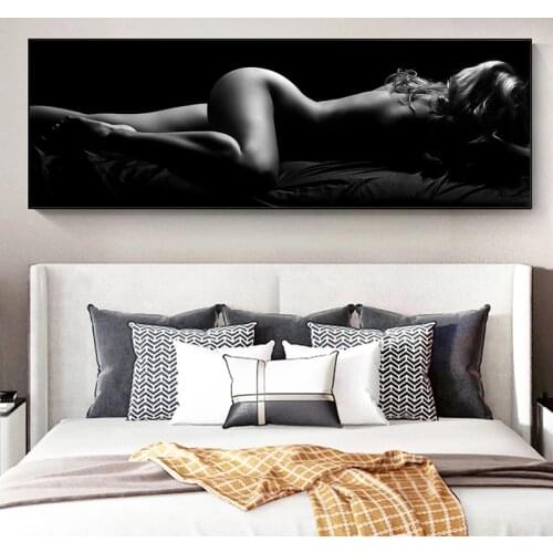 Sexy Model Woman Nude Painting Art Posters and Prints Canvas Painting Wall Art Pictures Home Decoration Painting For Room Decor