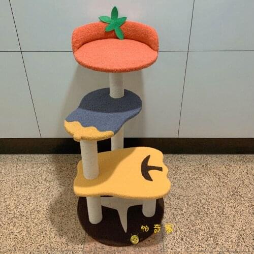 Garden Cat Climbing Frame Cat Nest Pet Toys Villa Large Cat Tree Tower Condo Scratching Post Pet Furniture House Products