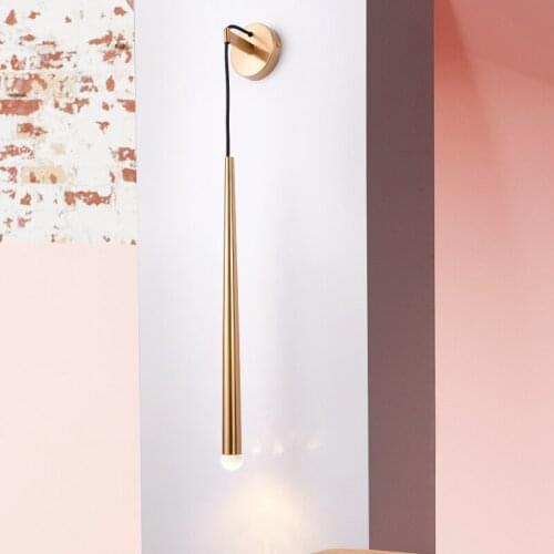 Modern metal tube pipe up down LED wall lamp light sconce Bedroom foyer washroom living room toilet bathroom wall light lamp LED