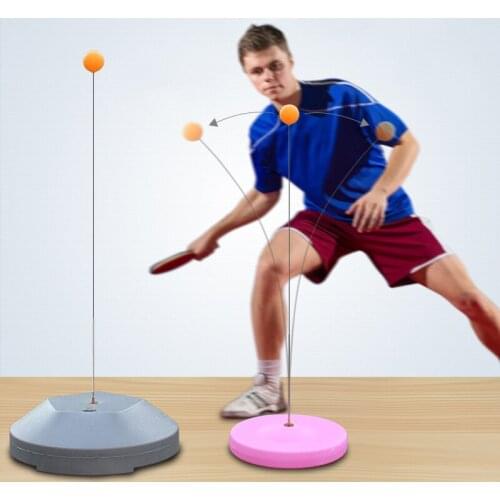 Elastic Soft Shaft Table Tennis Trainer Portable PingPong Practice Equipment Rebound Robot Adults Fitness