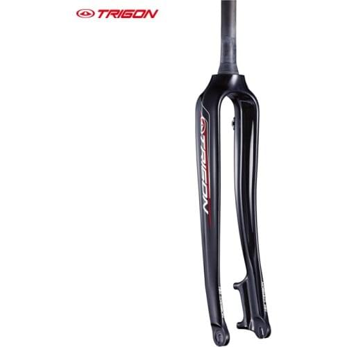 New arrival Trigon MC11A MTB full carbon fiber 29er taper steerer mountain bike bicycle carbon fork 1 1/8"-1.5" disc brake