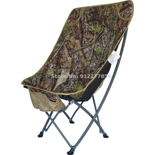 Outdoor Folding Chair Portable Back Fishing Chair Stool Leisure Outdoor Reclining Chair Beach Chair Sketching Moon Chair