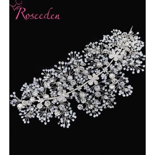 Winsome Wedding Headband Sparkling Rhinestone Beads Bridal Tiara Headpiece Wedding Hair Accessories Hair Jewelry RE3736