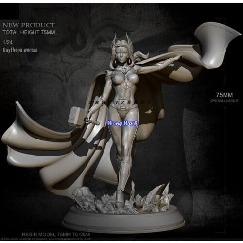 Wong Work Unpainted Resin H75mm 1/24 Unassembled Garage Kits GK Model Kit Figure TD-2549