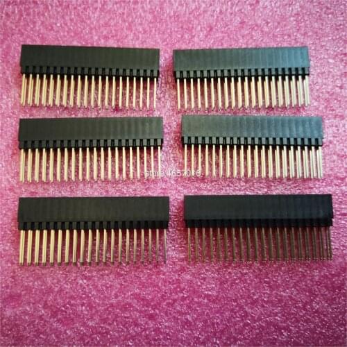 10Pcs/lot 2.54mm Pitch 2x20 Pin 40 Pin Female Double Row Long Pin Header Strip PC104