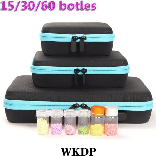 15/30/60pcs Bottles 5D DIY Diamond Painting Tools Embroidery Accessories Woman Handbang Storge Box Diamonds Stones Container