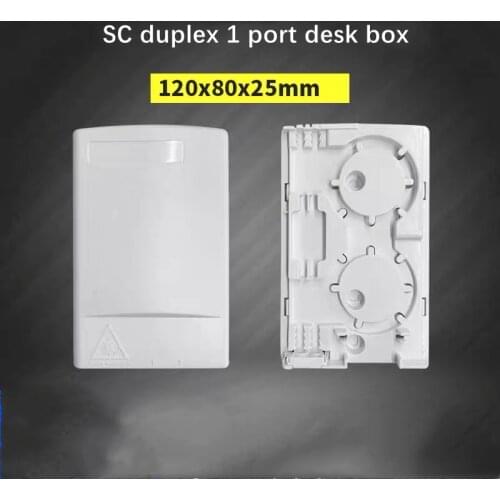 20pcs FTTH termination box SC duplex port for drop wire connection patch panel fiber optic distribution terminal ABS plastic