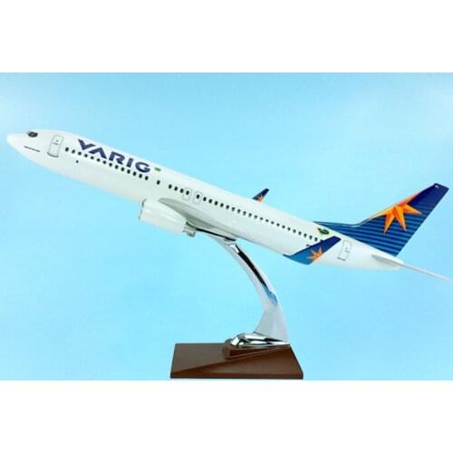 40cm 1/100 Scale Boeing B737-800 VARIG Brazil Airlines Airplane Model Aviation Toys Aircraft Diecast Plane Gifts Show Souvenirs