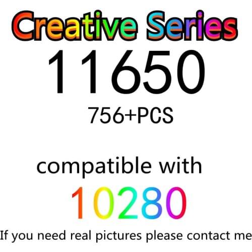756PCS 11650 Building Block Toy Creative Series 10280 Assembled Building Block Childrens Toy Gifts