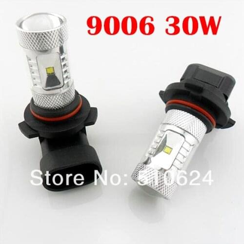 Free shipping 9005 9006 led CREE chip 30W LED Fog Light 12V carled light lamp auto bulb car lighting Car Styling Free shipping
