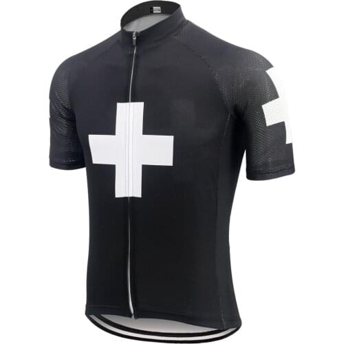 Retro Switzerland Cycling jersey black short sleeve ropa ciclismo triathlon bike clothing mtb jersey breathable bicycle clothes