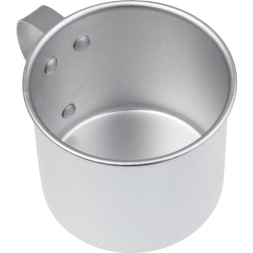 Eco-Friendly 300ML Camping Coffee Tea Mug Aluminum Travel Cup Backpacking for RV Picnic BBQ Travel Cup Safe Outdoor Tableware