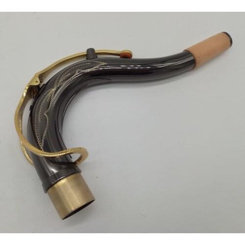 Brand New Professional Instrument Tenor Saxophone Neck Brass Black lacquer Sax Custom Neck Tenor Saxophone Tudel