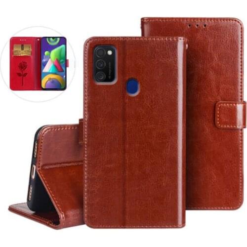 Phone Cover For Samsung Galaxy M21 Case Flip PU Leather Wallet Stand Capa For Samsung Galaxy M21 SM-M215F Fashion Protective Bag
