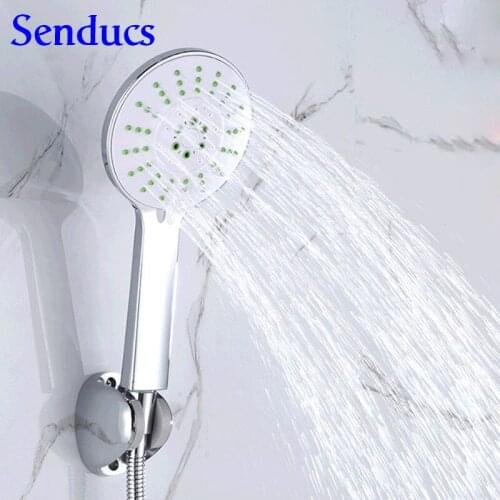 Free shipping Modern Design Rain And Water Column Brass Rainfall Hand Shower with Chrome Surface Hand Shower head