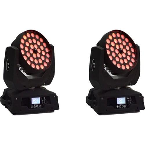2pcs/lot LED Wash Zoom Moving Head Light 36x15W RGBWA 5IN1 with 16 Channels Stage Lighting DMX512 Controller